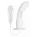 Белый вибратор для G-точки BUNNY ICY - 18 см белый 