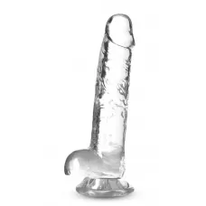 Прозрачный фаллоимитатор 7 Inch Crystalline Dildo - 17,7 см прозрачный 