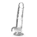Прозрачный фаллоимитатор 7 Inch Crystalline Dildo - 17,7 см прозрачный 