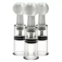 Набор из 3 помп для клитора и сосков Max Twist Clit and Nipple Triple Sucker Set прозрачный 