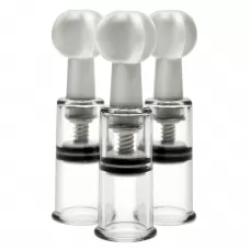 Набор из 3 помп для клитора и сосков Max Twist Clit and Nipple Triple Sucker Set прозрачный 