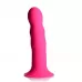 Розовый гибкий фаллоимитатор Squeeze-It Wavy Dildo - 18,3 см розовый 