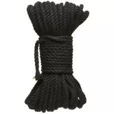 Черная верёвка для связывания и фиксации Bind Tie - 15,24 м черный 