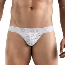 Белые перфорированные трусы-джоки Clever Ambar Jockstrap белый L