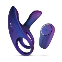 Фиолетовое эрекционное виброкольцо с клиторальной подушечкой Infinity Ignite фиолетовый 