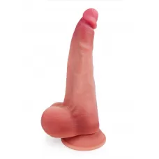 Телесный вибратор-реалистик на присоске - 30 см телесный 