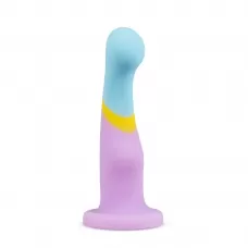 Цветной силиконовый стимулятор простаты Artisan - 15,2 см разноцветный 