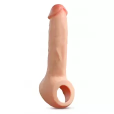 Телесная насадка-удлинитель Thrive 8.75 Inch Realistic Penis Extender Sleeve - 22,2 см телесный 