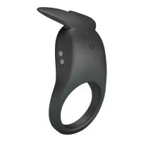 Черное перезаряжаемое виброкольцо Carlton черный 