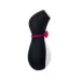Вакуум-волновой бесконтактный стимулятор клитора Satisfyer Penguin черный с белым 