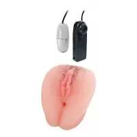 Телесная вибровагина Erowoman-Eroman телесный 