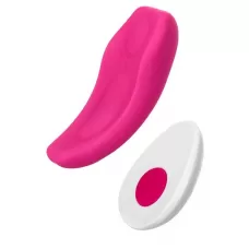 Розовый вибратор FLIRTY для ношения в трусиках розовый 