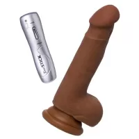 Коричневый вибратор-реалистик Mr.Lopez - 19 см коричневый 