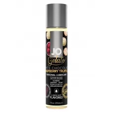 Лубрикант с ароматом трюфелей из белого шоколада и малины JO GELATO WHITE CHOCOLATE RASPBERRY TRUFFLE - 30 мл  