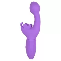 Фиолетовый вибратор-кролик Rechargeable Butterfly Kiss фиолетовый 
