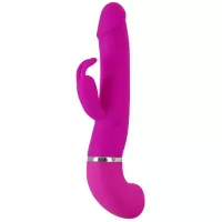 Лиловый вибратор-кролик с функцией сквирта Cumshot Rabbit Vibrator - 24 см лиловый 
