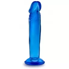 Синий анальный фаллоимитатор Sweet N Small 6 Inch Dildo With Suction Cup - 16,5 см синий 
