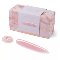 Массажер Le Wand Crystal Slim Wand из розового кварца розовый 