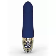 Синий вибратор для G-точки Real Deal Neal - 16,5 см синий 