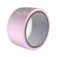 Розовый скотч для связывания Bondage Tape - 15 м розовый 