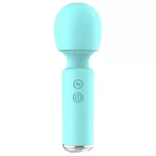 Аквамариновый перезаряжаемый мини-wand Intimate Wand аквамариновый 