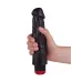 Вибратор-реалистик с крупными венками - 18,5 см черный 