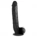 Черный фаллоимитатор-гигант на присоске Long Logan 10’’ Dildo with Balls - 27,4 см черный 