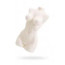 Белая интерьерная свеча в форме женского торса - 850 гр белый 