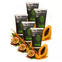 Набор из 5 съедобных лубрикантов JUJU со вкусом тропических фруктов  