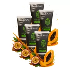 Набор из 5 съедобных лубрикантов JUJU со вкусом тропических фруктов  