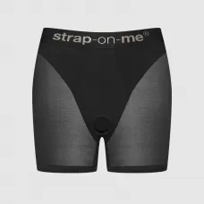 Трусики-шорты для фиксации насадок Strap-on-me Harness Lingerie Halo - size M черный M Трусики-шорты для фиксации насадок Strap-on-me Harness Lingerie Halo - size M черный M