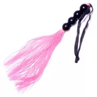 Розовая силиконовая плеть - 35,5 см розовый 