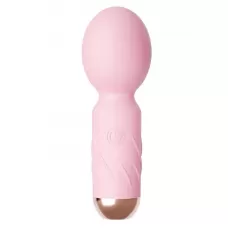 Нежно-розовый мини-wand вибратор для стимуляции эрогенных зон нежно-розовый Нежно-розовый мини-wand вибратор для стимуляции эрогенных зон нежно-розовый