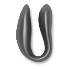 Черный вибратор для пар с управлением через приложение черный 