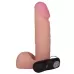 Вибрострапон с двумя насадками UniStrap - 18 и 18 см телесный 