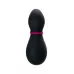 Вакуум-волновой бесконтактный стимулятор клитора Satisfyer Penguin черный с белым 