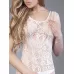 Ажурный комбинезон с цветочным рисунком белый S-M-L