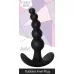 Чёрная анальная пробка Bubbles Anal Plug - 11,5 см черный 