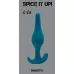 Бирюзовая анальная пробка Smooth - 12,5 см бирюзовый 