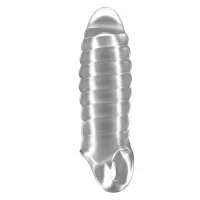 Прозрачная насадка на пенис закрытого типа N 36 Stretchy Thick Penis Extension - 15,2 см прозрачный 