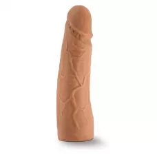 Насадка-фаллоимитатор для трусиков с плугом Realistic 7 Inch Lock On Dildo - 17,8 см карамель (темно-бежевый 