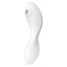 Белый вибратор 3-в-1 Curvy Trinity 5 белый 
