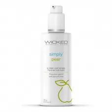 Гель-лубрикант на водной основе с ароматом груши Wicked Simply Pear - 70 мл  
