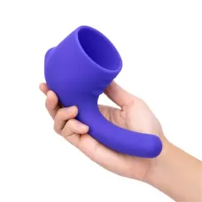Фиолетовая насадка для wand-вибромассажера Deluxe Silicone G-Spot Wand Attachment фиолетовый 