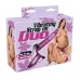 Страпон с вибрацией и вагинальной пробкой STRAP ON DUO - 18 см фиолетовый 