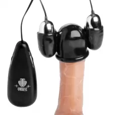 Черная стимулирующая насадка для головки полового члена Multi Speed Vibrating Penis Head Teaser черный 