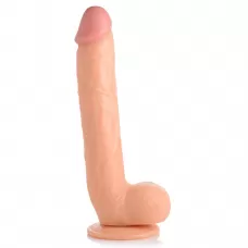 Телесный фаллоимитатор-гигант на присоске Long Logan 10’’ Dildo with Balls - 27,4 см телесный 