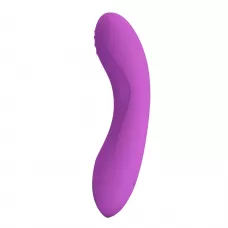 Фиолетовый мини-вибратор DJ Dick - 12,7 см фиолетовый 
