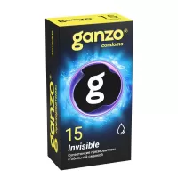 Супертонкие презервативы Ganzo Invisible - 15 шт  