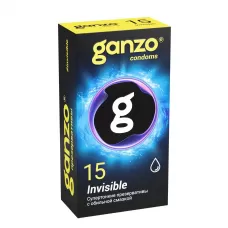 Супертонкие презервативы Ganzo Invisible - 15 шт  